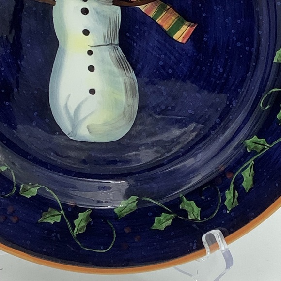 2002 Lang Primitive Colors Christmas Plate - Picture 3 of 6